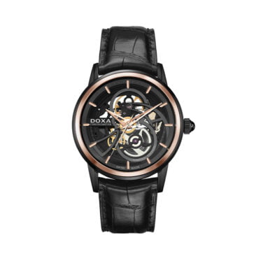 שעון Doxa אוטומטי לגבר מקולקציית GrandeMetre Skeleton Titanium Limited Edition, דגם D210BBK