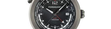 שעון Ferragamo מקולקציית F-80 GMT Worldtime, שעון לגבר ,דגם SFHA00224