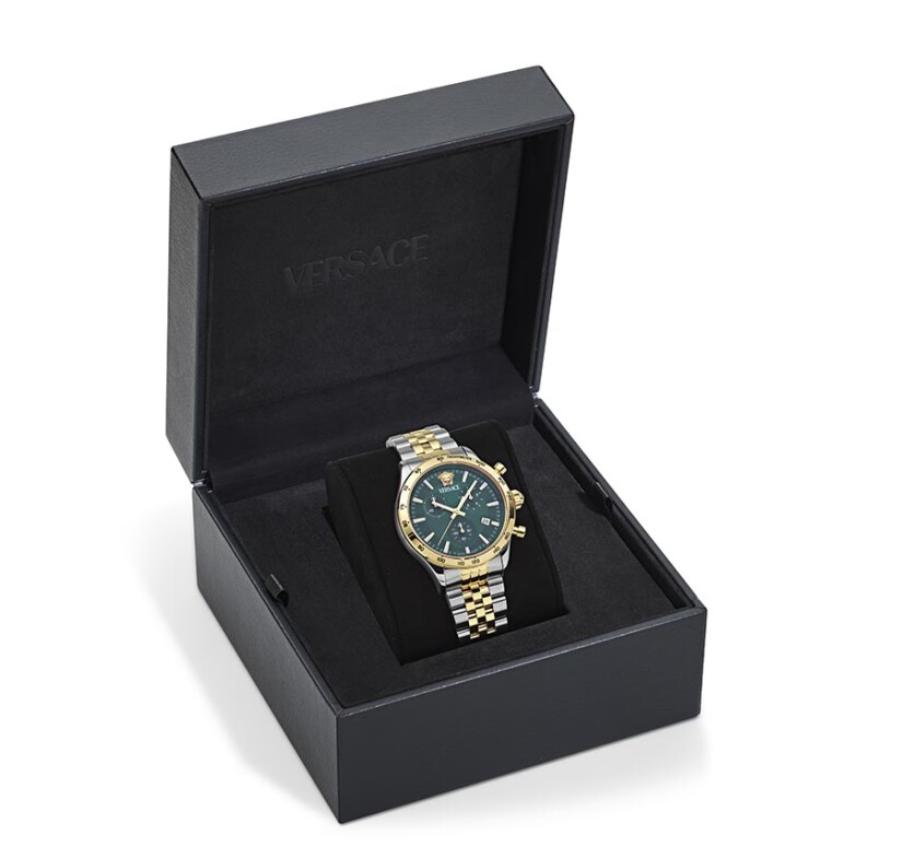 שעון Versace מקולקציית Hellenyium Chrono Petite Bracelet, שעון לגבר ,דגם VECFA0224