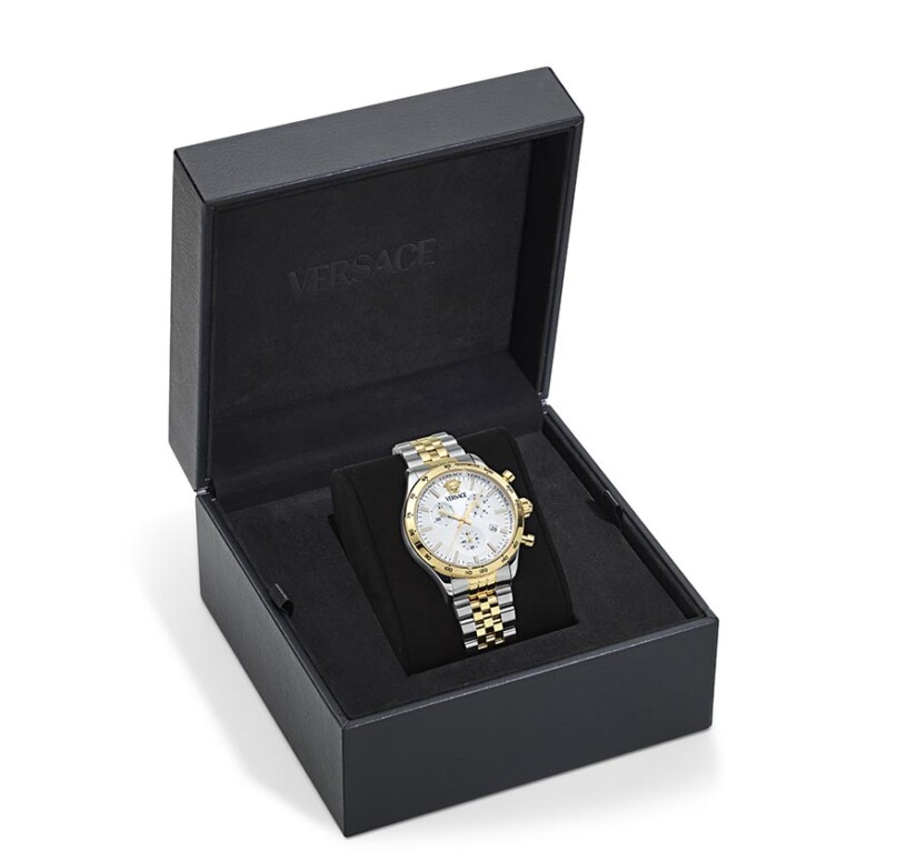 שעון Versace מקולקציית Hellenyium Chrono Petite Bracelet, שעון לגבר ,דגם VECFA0324