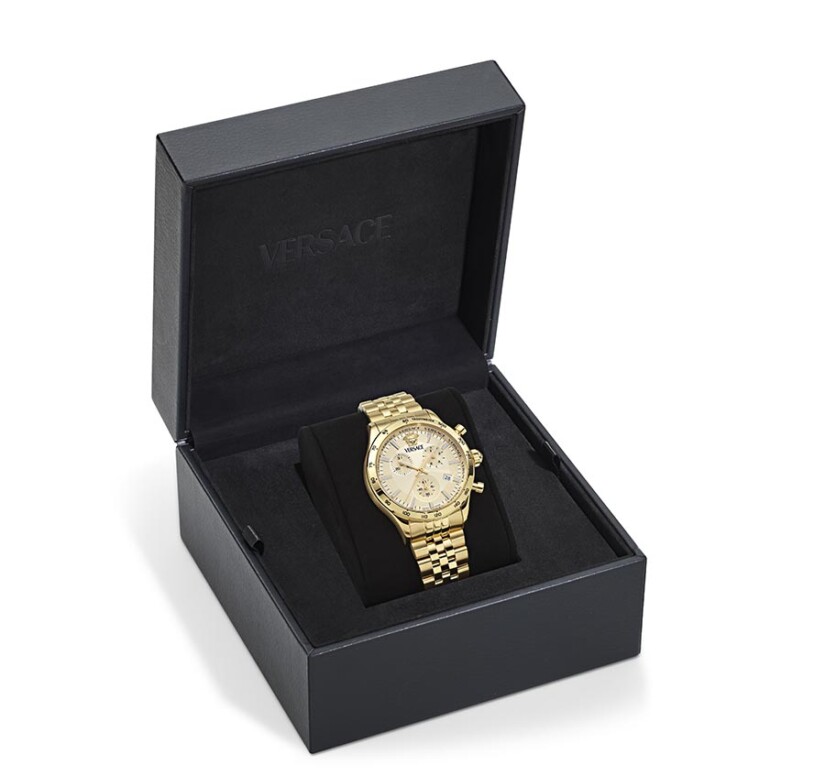 שעון Versace מקולקציית Hellenyium Chrono Petite Bracelet, שעון לגבר ,דגם VECFA0424