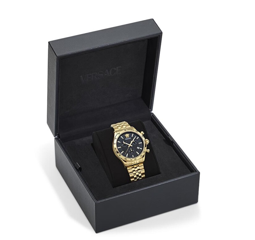 שעון Versace מקולקציית Hellenyium Chrono Petite Bracelet, שעון לגבר ,דגם VECFA0524