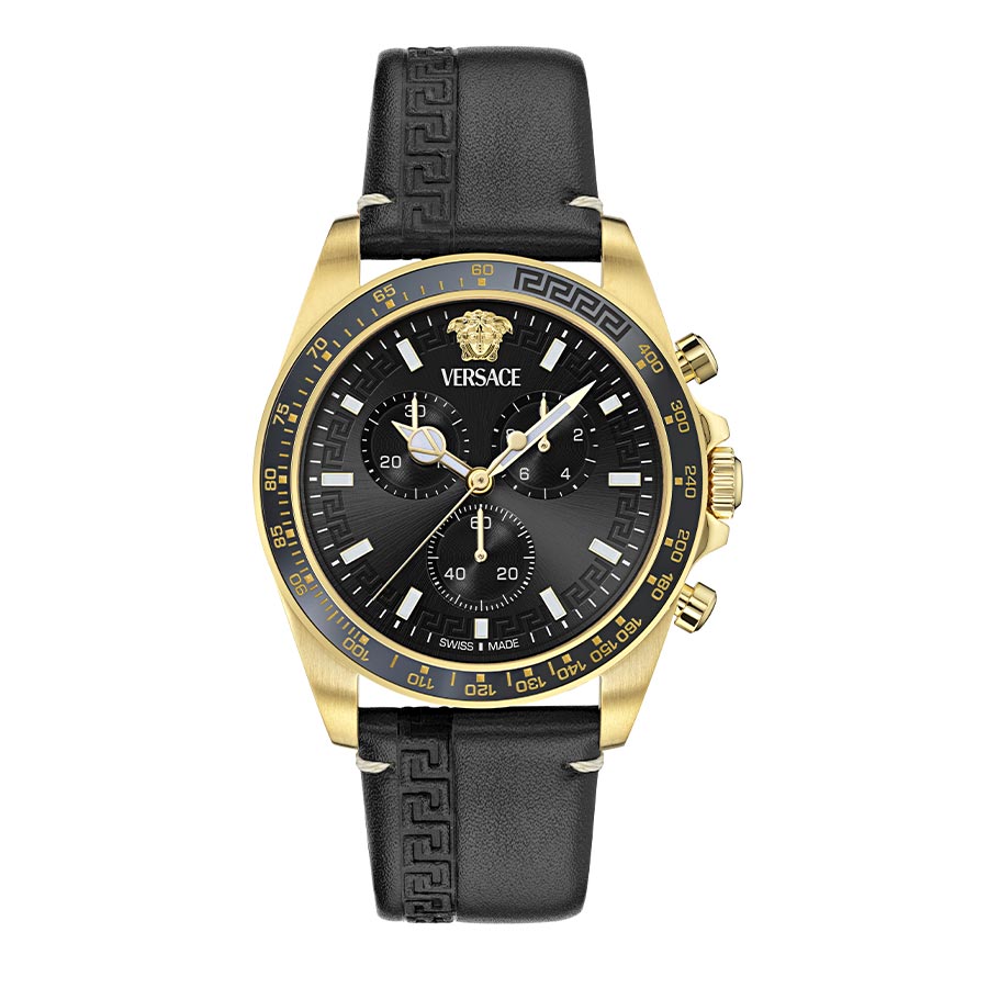 שעון Versace מקולקציית Greca Chrono Wave, שעון לגבר ,דגם VE0H00225