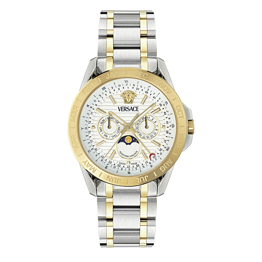 שעון Versace מקולקציית V - Galaxy Moonphase, שעון לגבר ,דגם VE0K00225